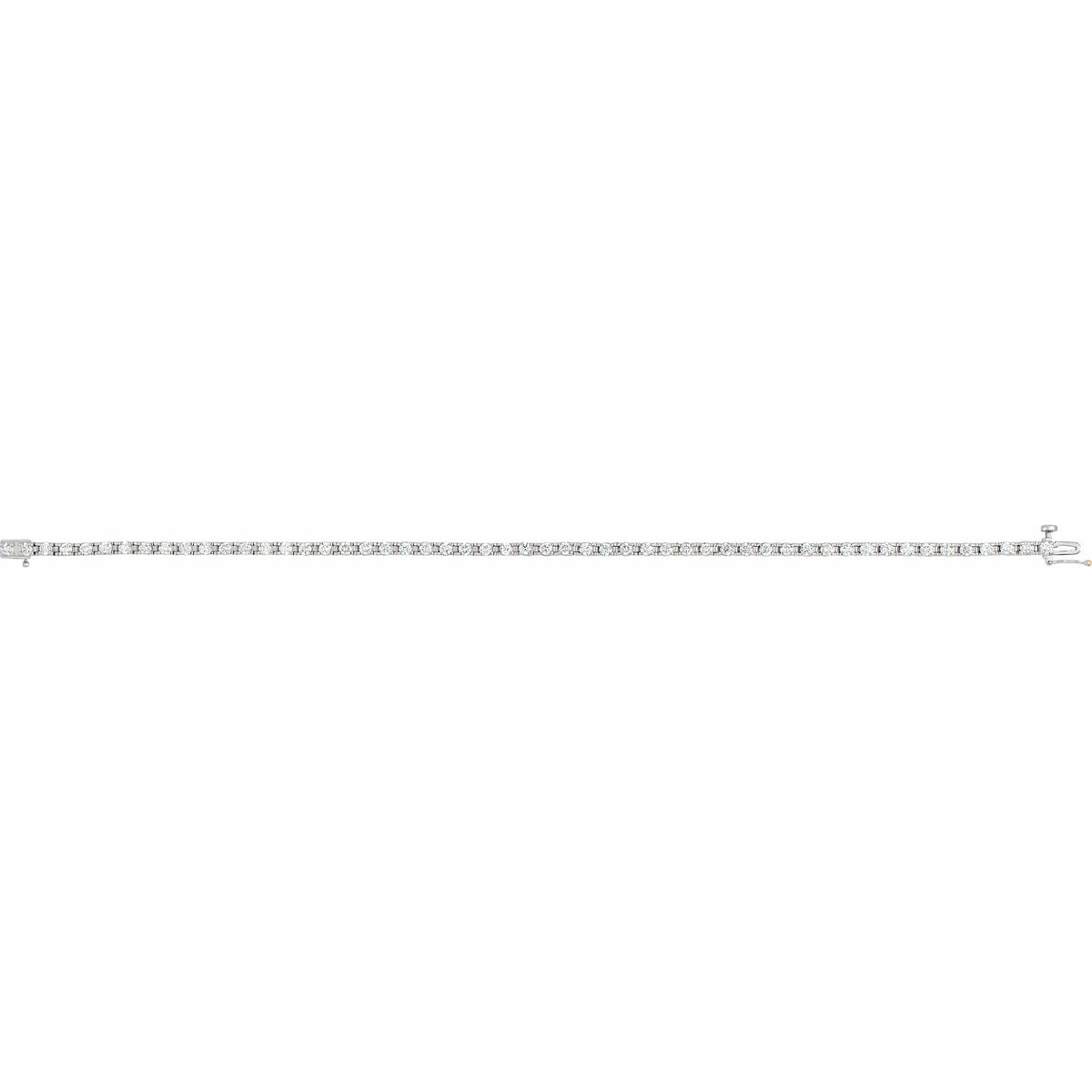 2 1/8 CTW Natural Diamond Line 7" Bracelet