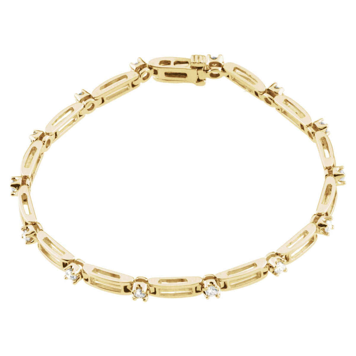 3/4 CTW Natural Diamond Line 7" Bracelet
