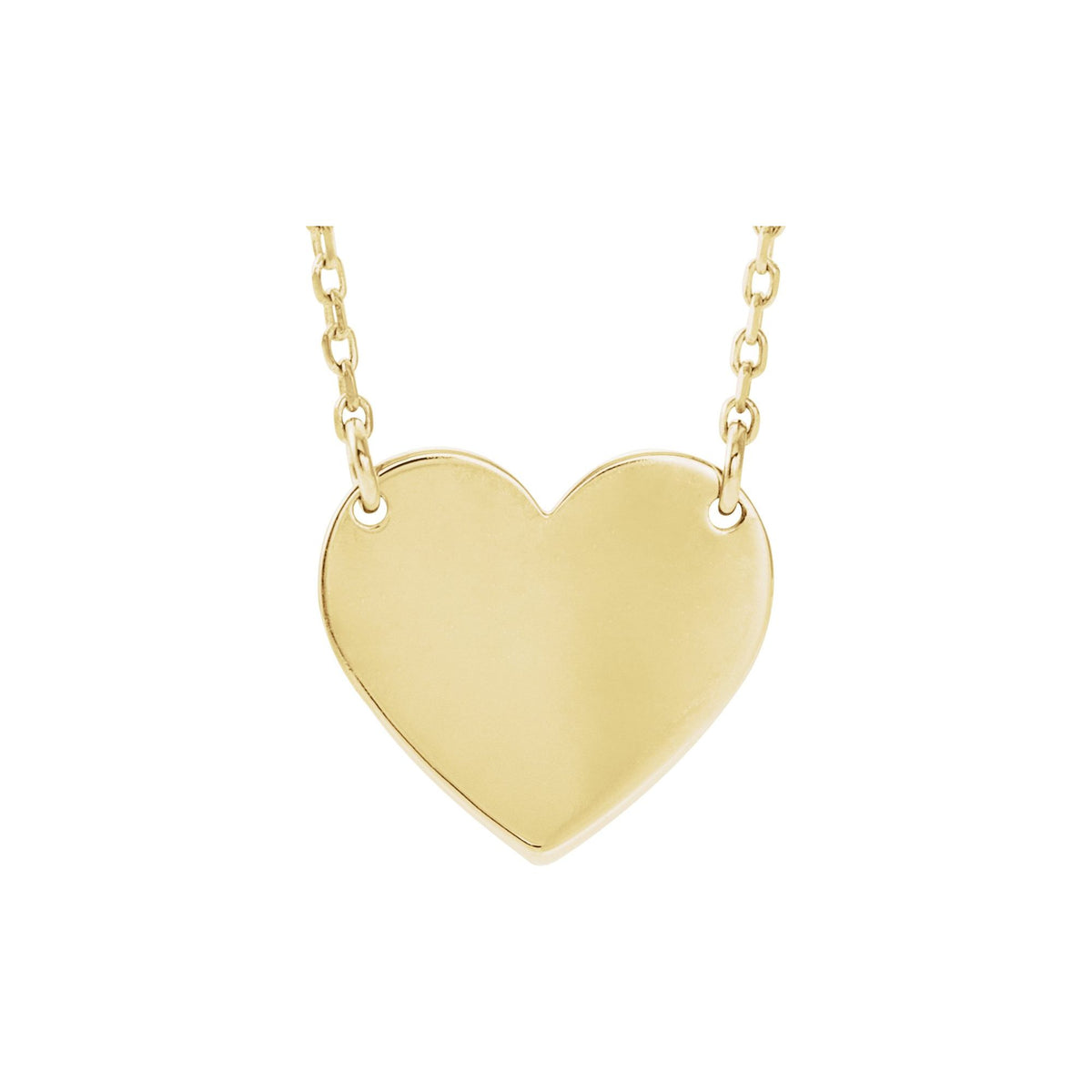 Engravable Heart 16-18" Necklace