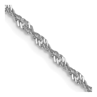 1.6mm Singapore Chain - White Gold