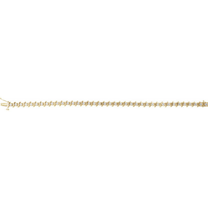 1 1/2 CTW Natural Diamond Line 7 1/4" Bracelet