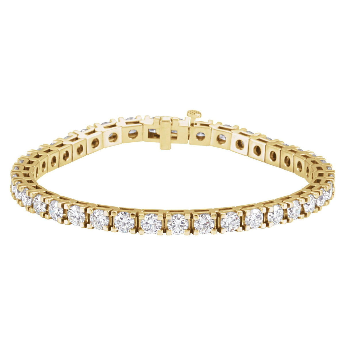 9 1/6 CTW Natural Diamond Line 7 1/4" Bracelet