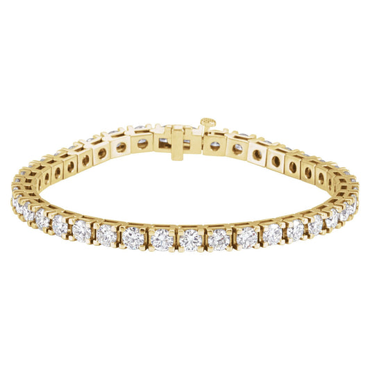 9 1/6 CTW Natural Diamond Line 7 1/4" Bracelet