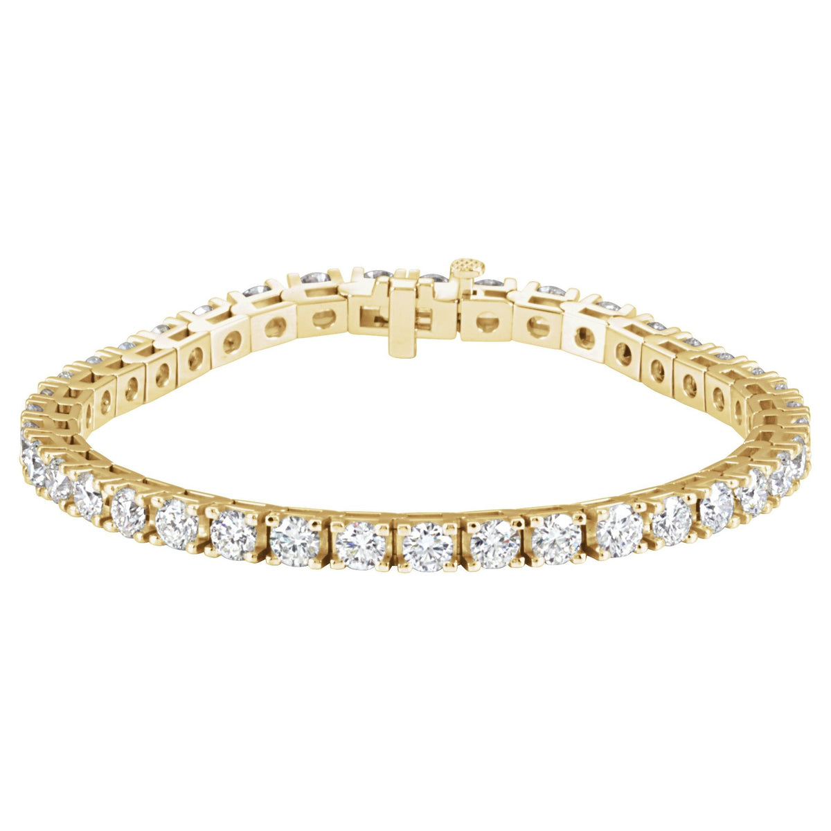 10 1/2 CTW Natural Diamond Line 7 1/4" Bracelet