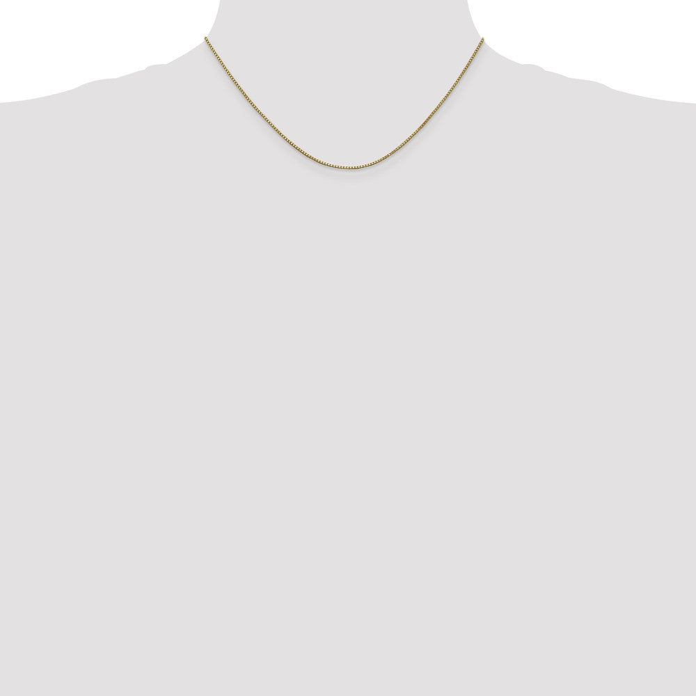 1mm Box Chain - Yellow Gold