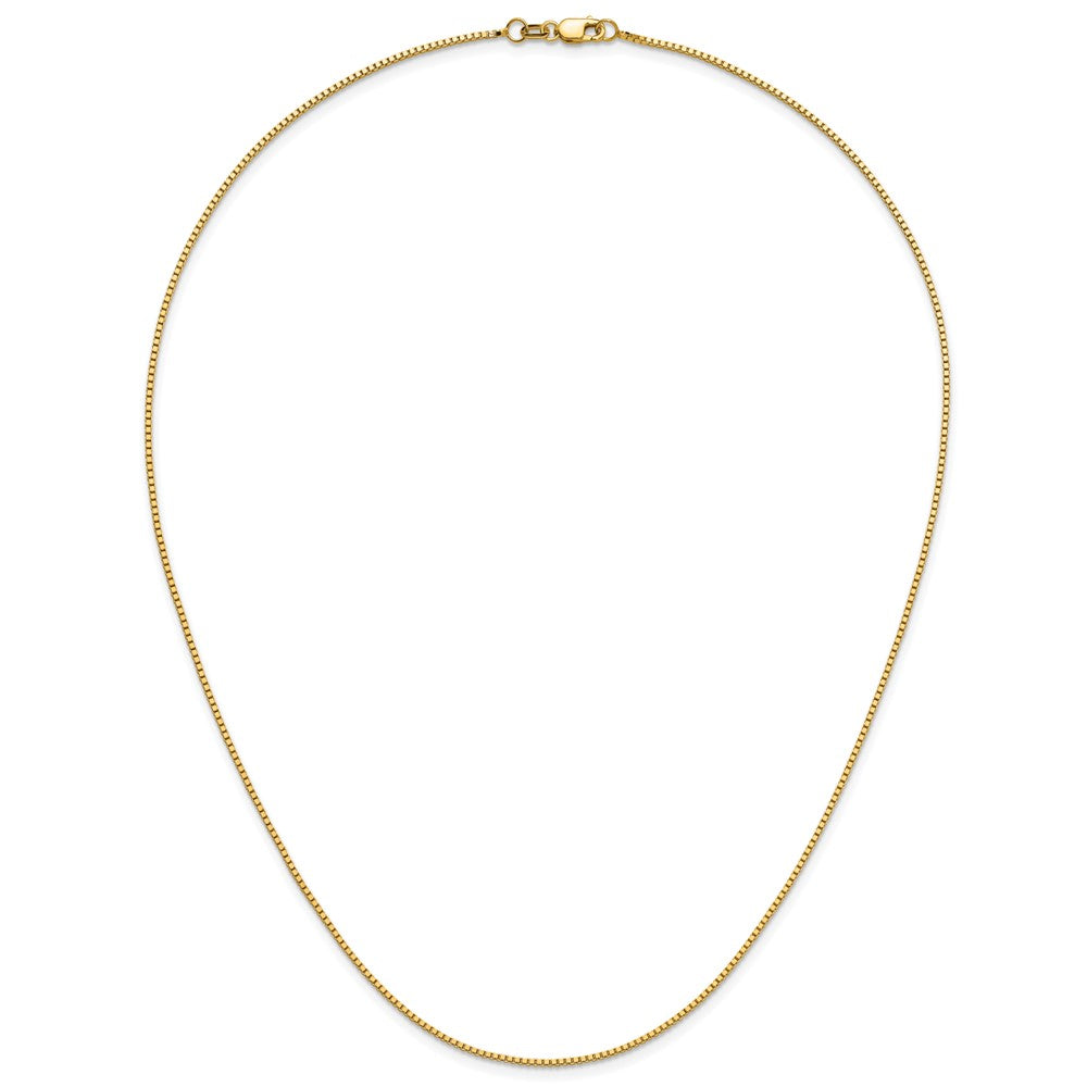 1mm Box Chain - Yellow Gold