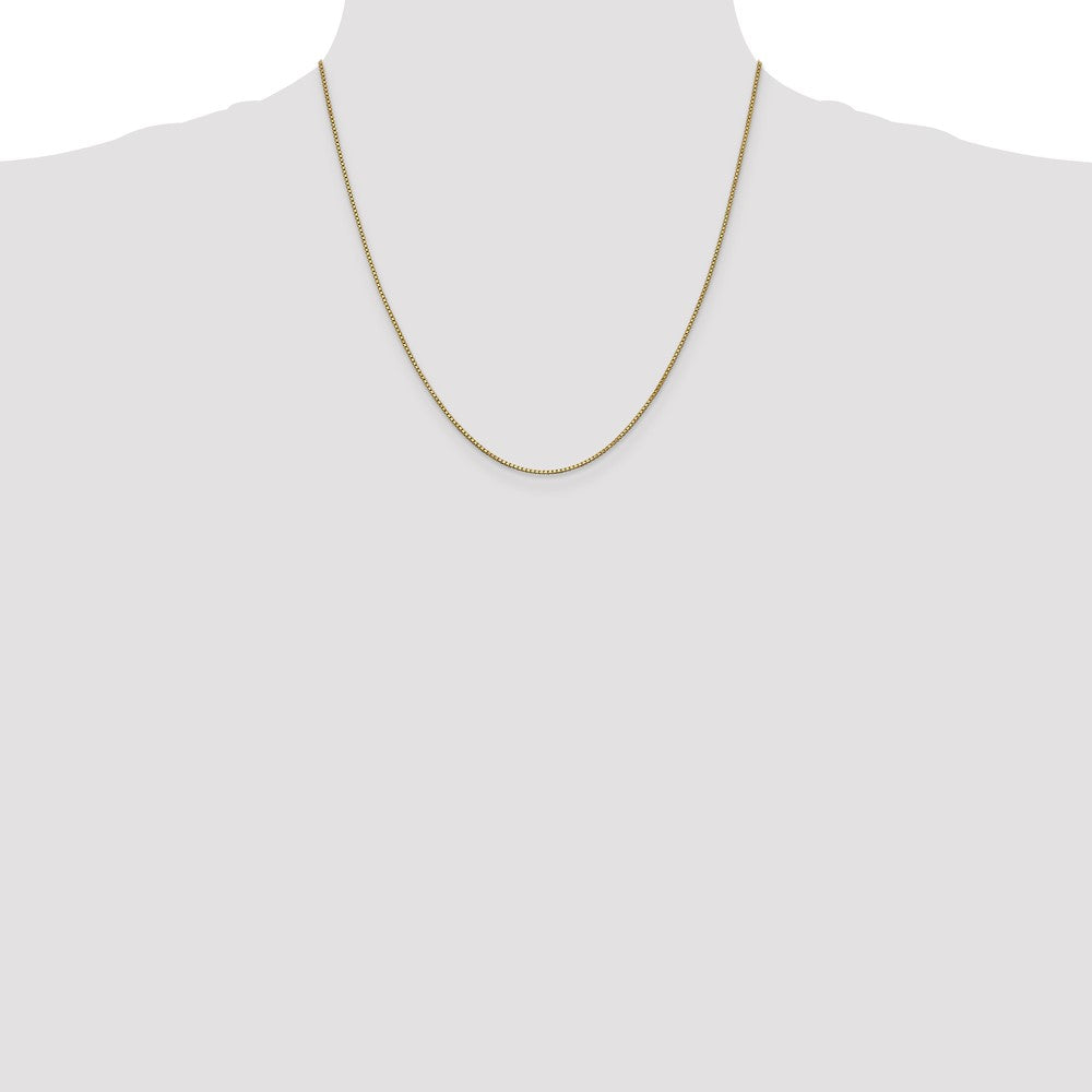 1mm Box Chain - Yellow Gold