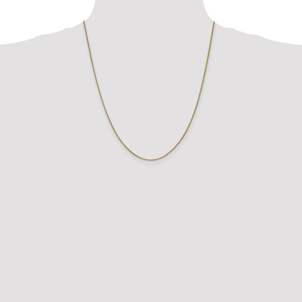 1mm Box Chain - Yellow Gold