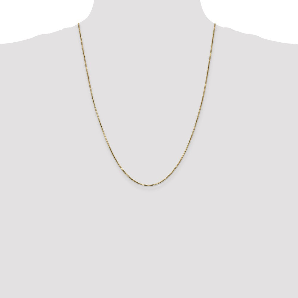 1mm Box Chain - Yellow Gold