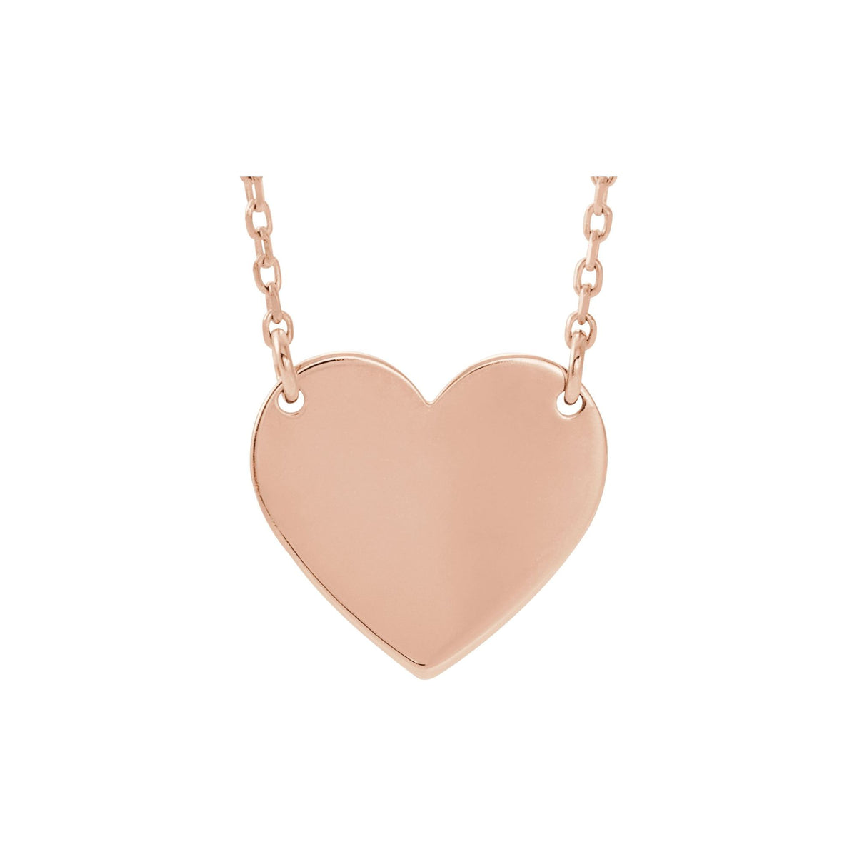 Engravable Heart 16-18" Necklace