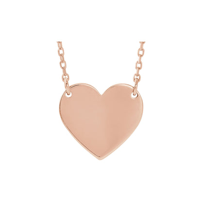 Engravable Heart 16-18" Necklace