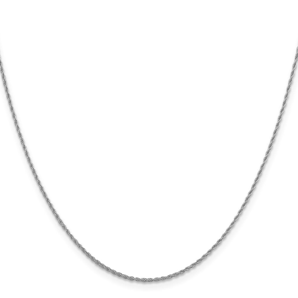 1.3mm Loose Rope Chain - White Gold