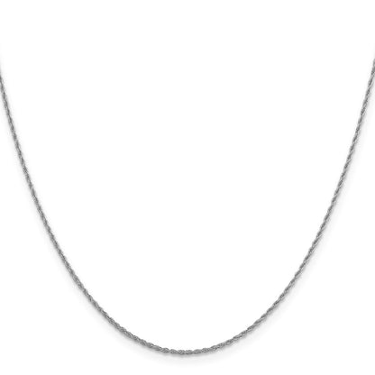 1.3mm Loose Rope Chain - White Gold