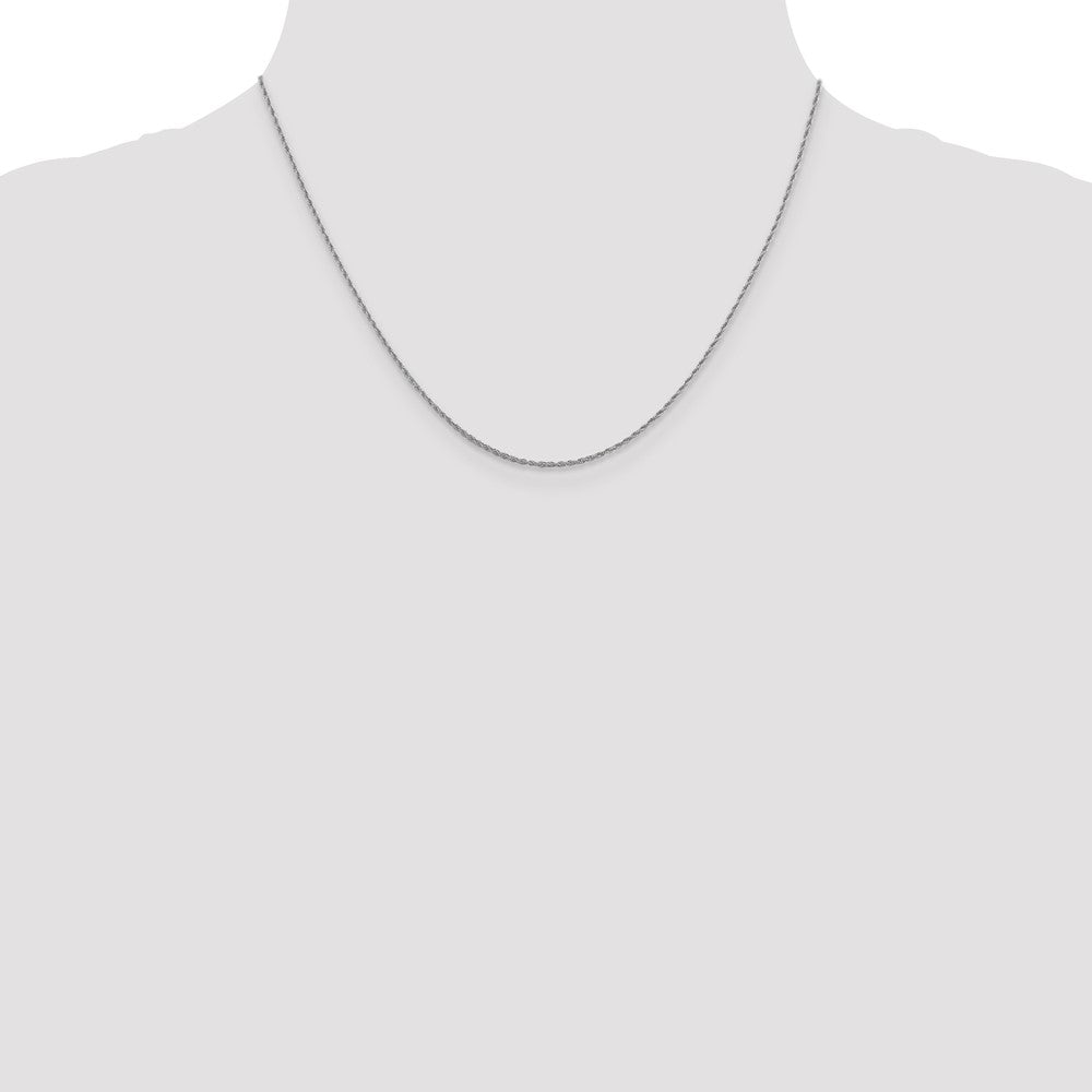 1.3mm Loose Rope Chain - White Gold