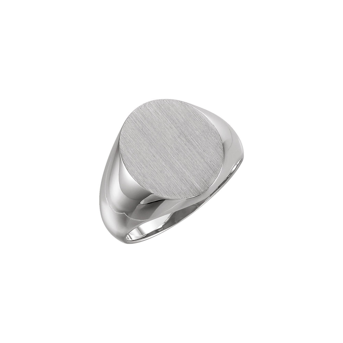 16x14 mm Oval Signet Ring