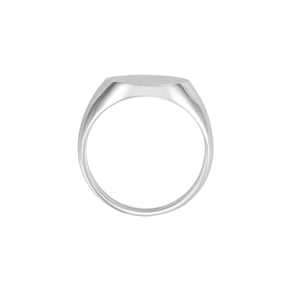 16x14 mm Oval Signet Ring