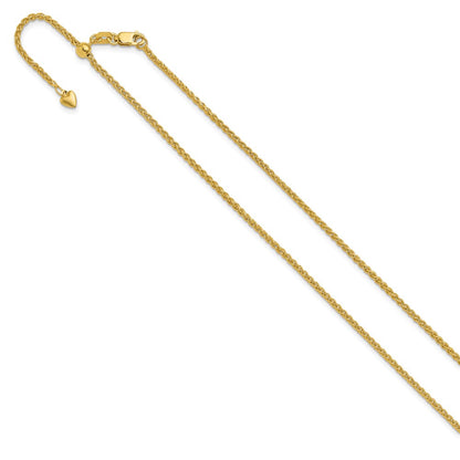 10K Adjustable 1.6mm Semi Solid Spiga Chain