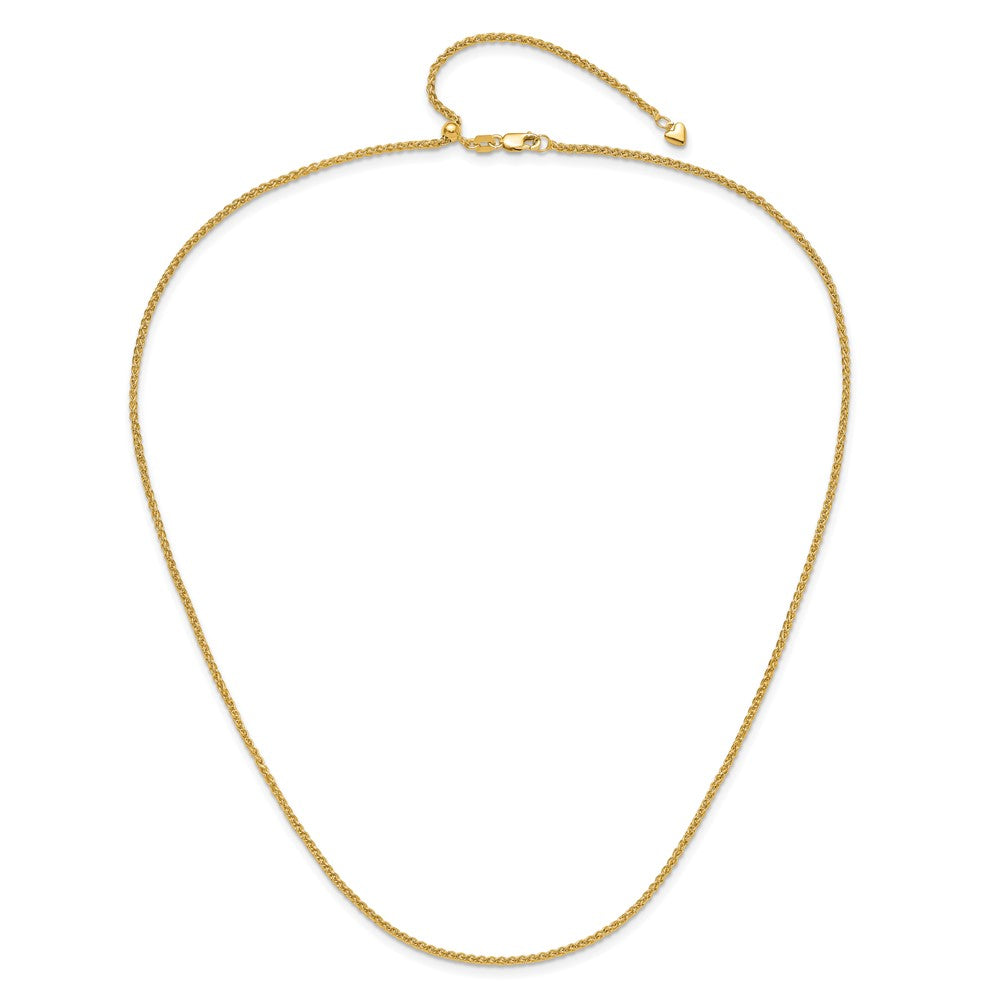 10K Adjustable 1.6mm Semi Solid Spiga Chain