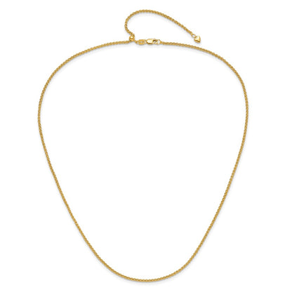10K Adjustable 1.6mm Semi Solid Spiga Chain