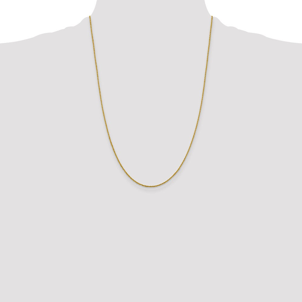 10K 1.3mm Sparkle Singapore Chain
