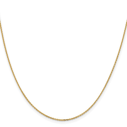 10K 1.05mm Diamond-cut Cable Chain
