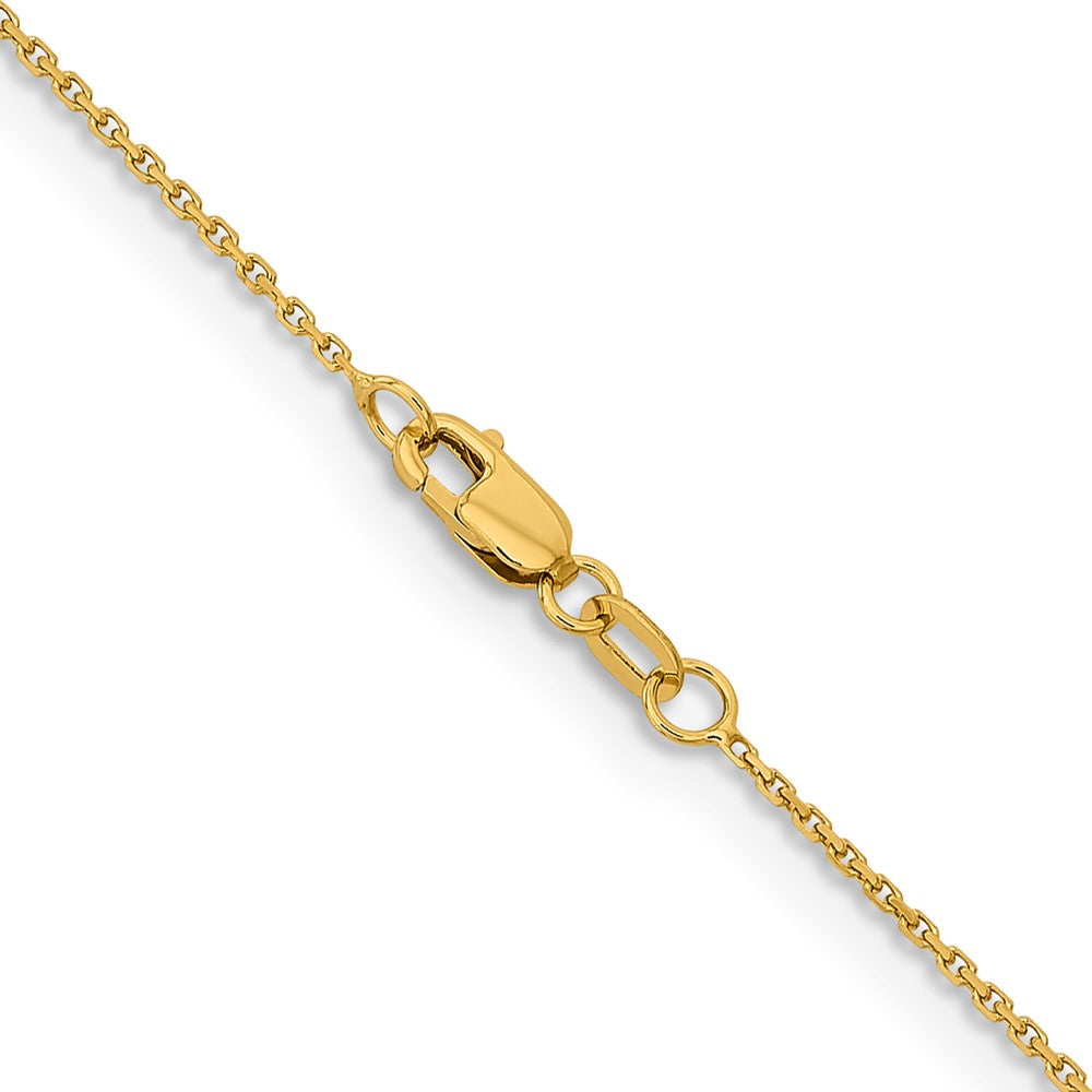 10K 1.05mm Diamond-cut Cable Chain
