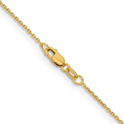 10K 1.05mm Diamond-cut Cable Chain
