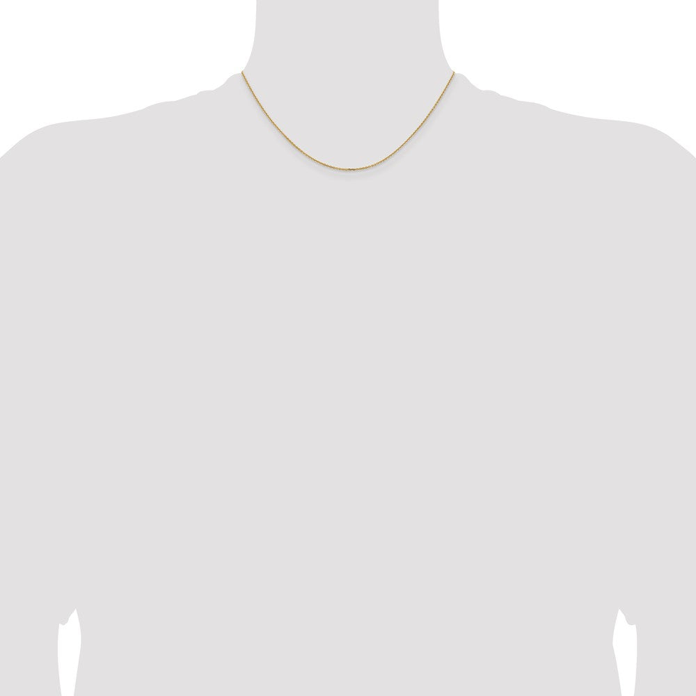 10K 1.05mm Diamond-cut Cable Chain