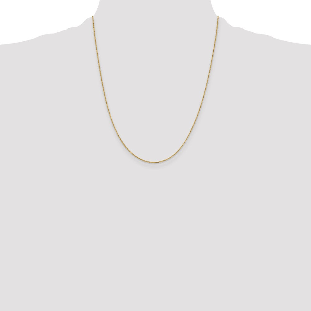 10K 1.05mm Diamond-cut Cable Chain