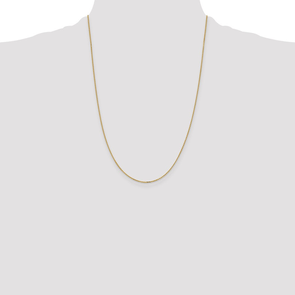 10K 1.05mm Diamond-cut Cable Chain