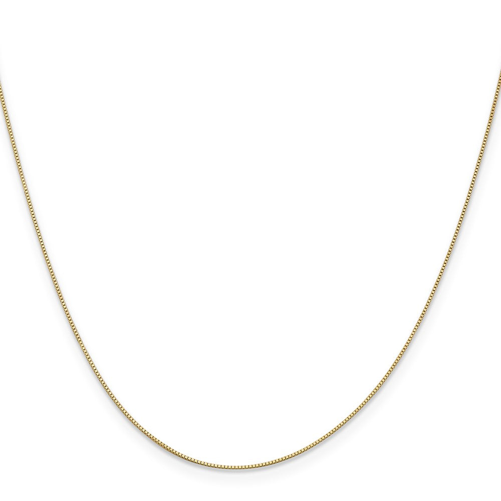 10K 0.5mm Baby Box with Lobster Clasp Chain