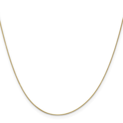 10K 0.5mm Baby Box with Lobster Clasp Chain