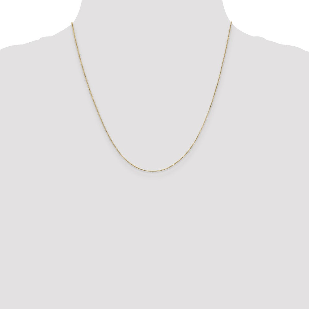 10K 0.5mm Baby Box with Lobster Clasp Chain