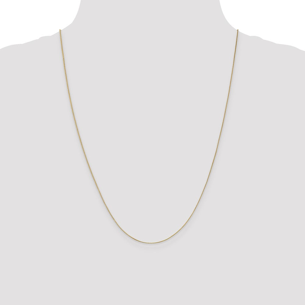 10K 0.5mm Baby Box with Lobster Clasp Chain