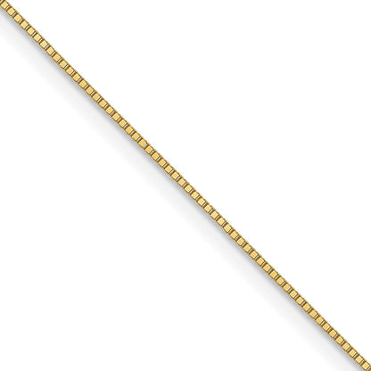 10K 0.5mm Baby Box with Lobster Clasp Chain