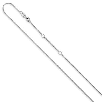10K 1mm Diamond-cut Open Franco 1in + 1in Adjustable Chain
