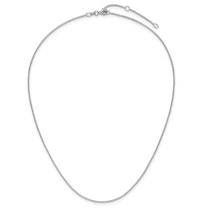 10K 1mm Diamond-cut Open Franco 1in + 1in Adjustable Chain