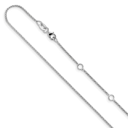10K 1mm Diamond-cut Open Franco 1in + 1in Adjustable Chain