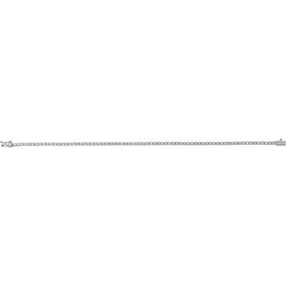 2 CTW Natural Diamond Line 7" Bracelet - 7.0g
