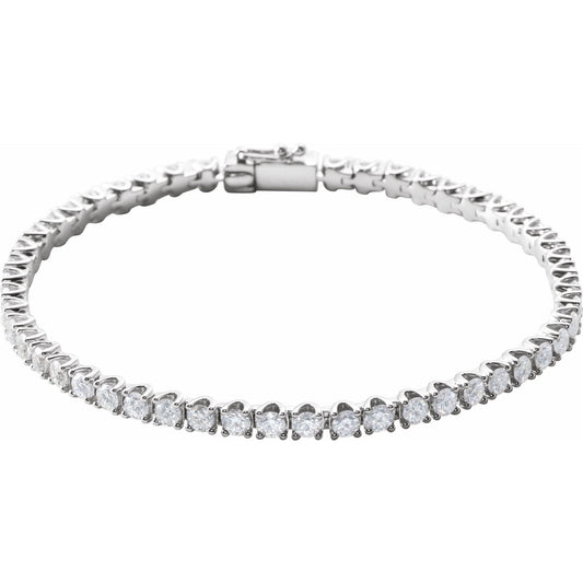 5 CTW Natural Diamond Line 7" Bracelet