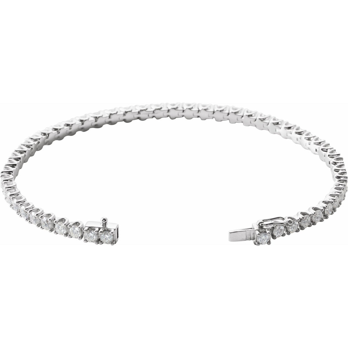 5 CTW Natural Diamond Line 7" Bracelet