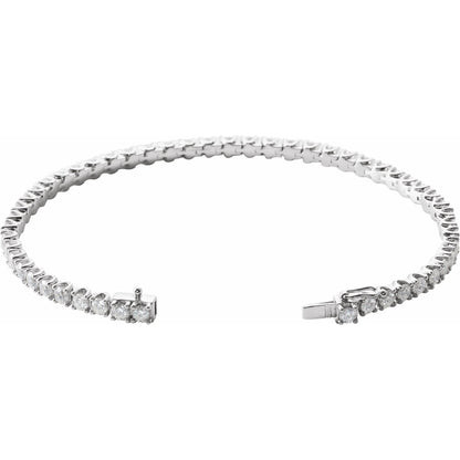 5 CTW Natural Diamond Line 7" Bracelet