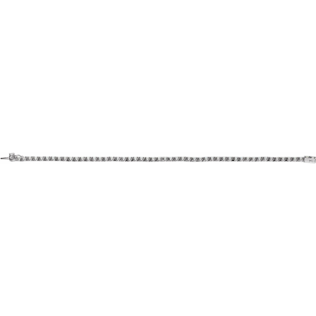 5 CTW Natural Diamond Line 7" Bracelet