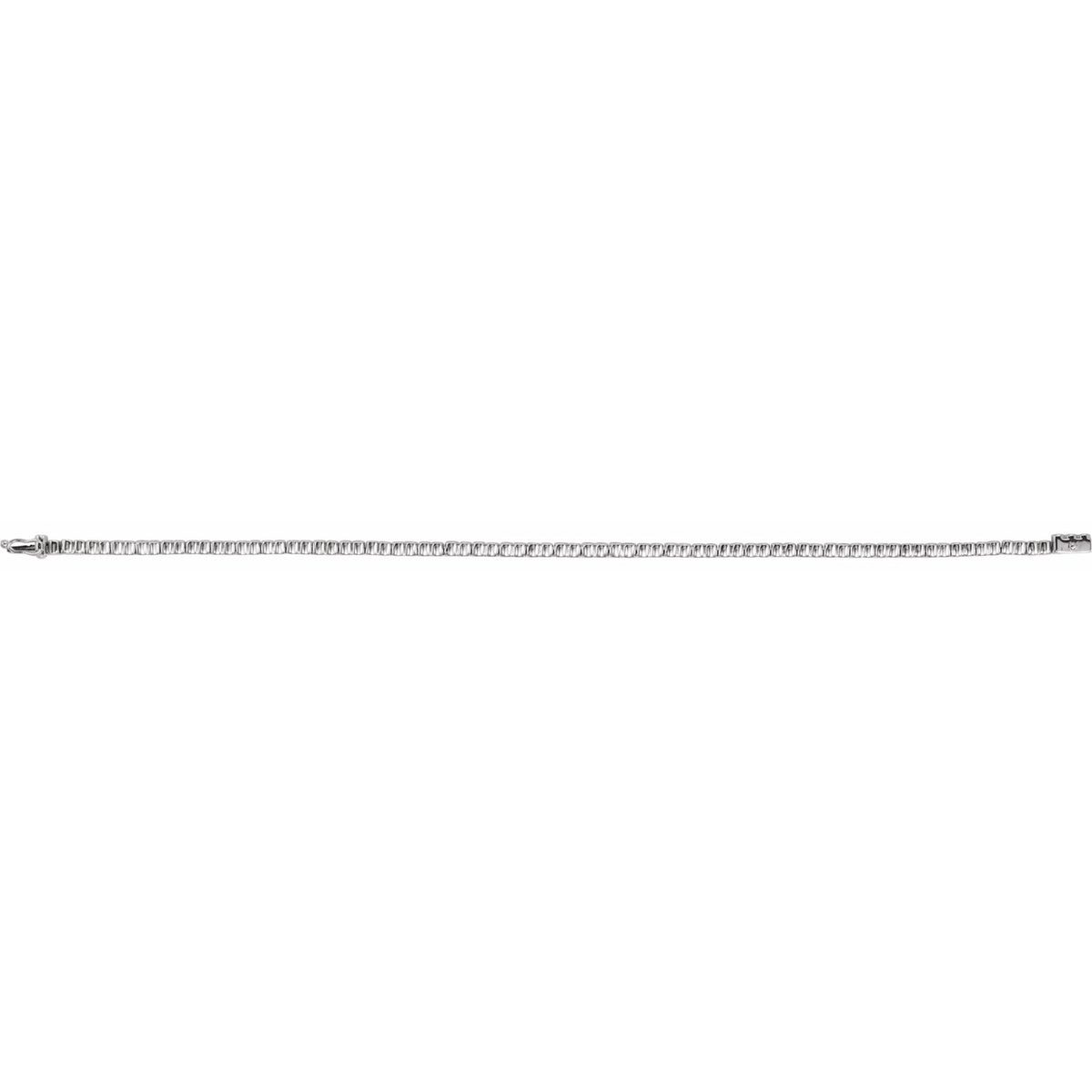 2 CTW Natural Diamond Line 7" Bracelet - 11.4g