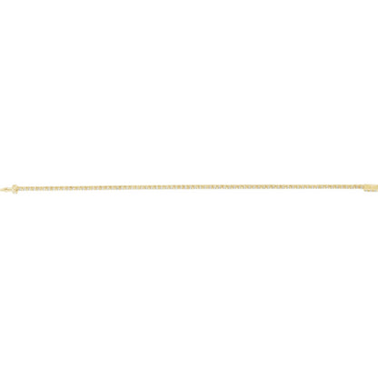 2 CTW Natural Diamond Line 7" Bracelet - 7.0g