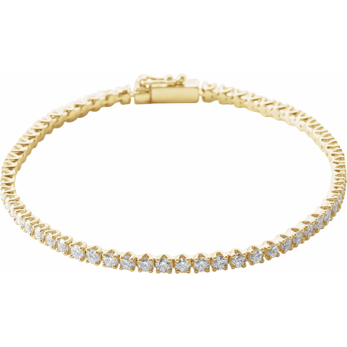 3 CTW Natural Diamond Line 7" Bracelet