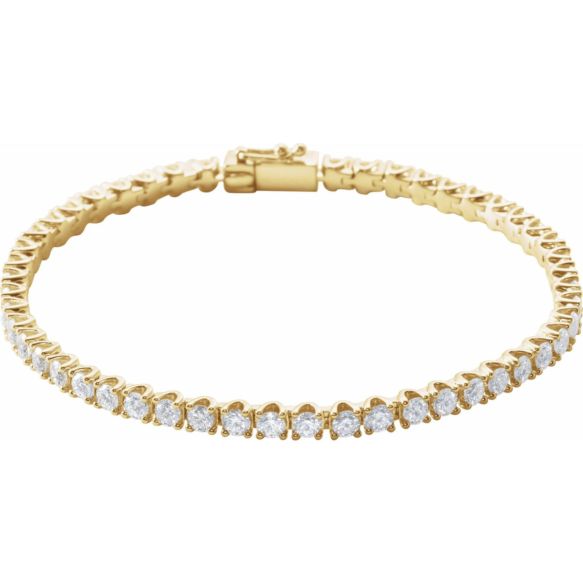 5 CTW Natural Diamond Line 7" Bracelet