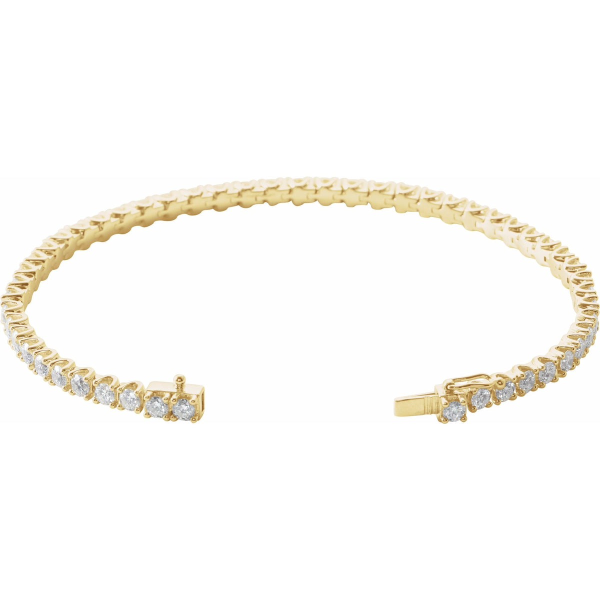 5 CTW Natural Diamond Line 7" Bracelet