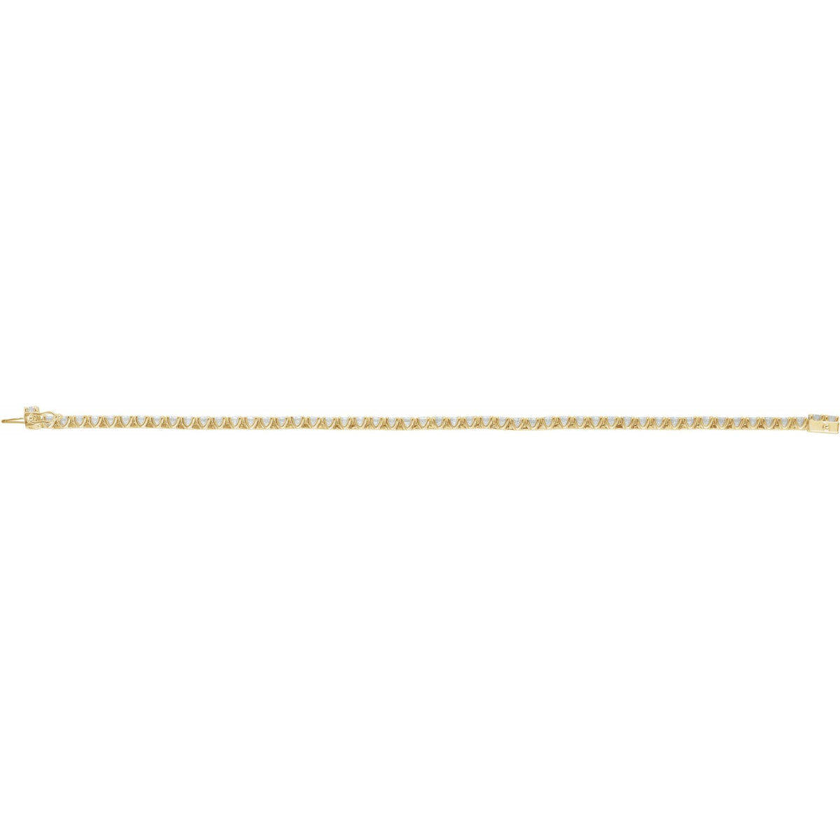 5 CTW Natural Diamond Line 7" Bracelet