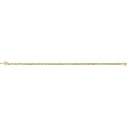 5 CTW Natural Diamond Line 7" Bracelet